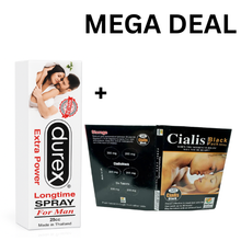 Pack Of 2 Cialis Black UK(200 Mg) Pack Of 6 + Durex Extra Power Long Time Spray For Men 22 cc Mingle
