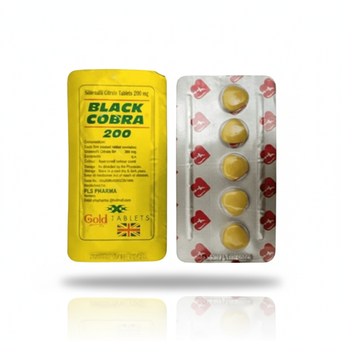 Black Cobra 200mg Sildenafil Citrate Tablet - 5 Mingle